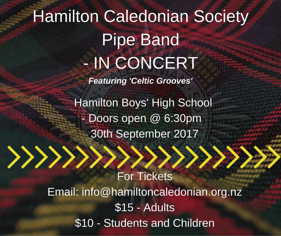 Hamilton Caledonian Society Pipe Band - In Concert