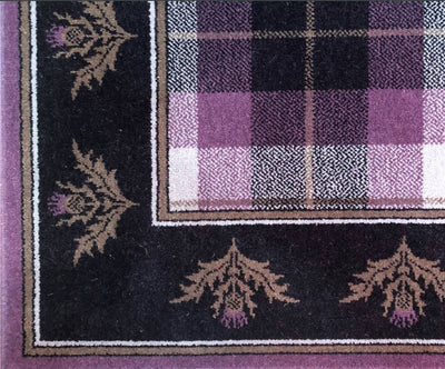 Tartan Floor Rugs, Thistle Border