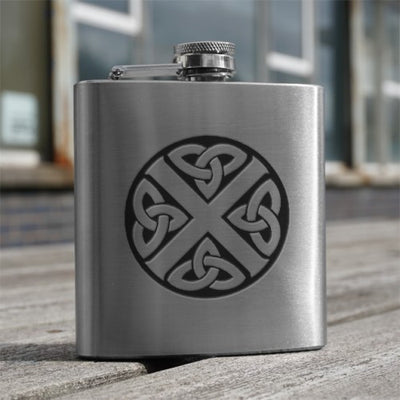 6oz Stainless Steel Hip Flask (Scottish designs)