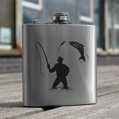 6oz Stainless Steel Hip Flask (Scottish designs)