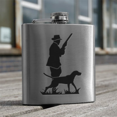 6oz Stainless Steel Hip Flask (Scottish designs)