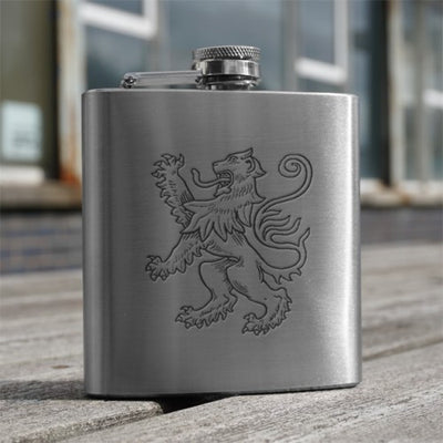 6oz Stainless Steel Hip Flask (Scottish designs)