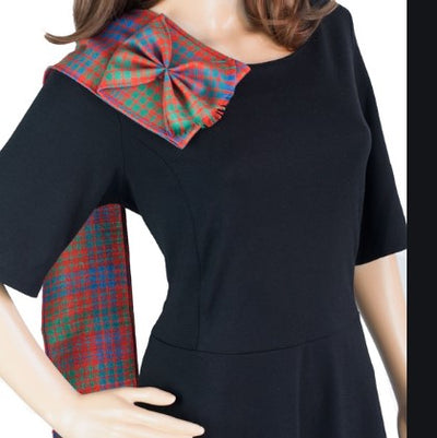 Mini Rosette Tartan Sash (Dancers Plaid)