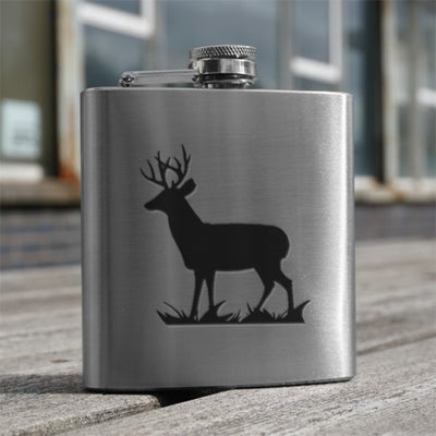 6oz Stainless Steel Hip Flask (Scottish designs)