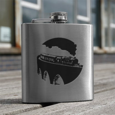 6oz Stainless Steel Hip Flask (Scottish designs)