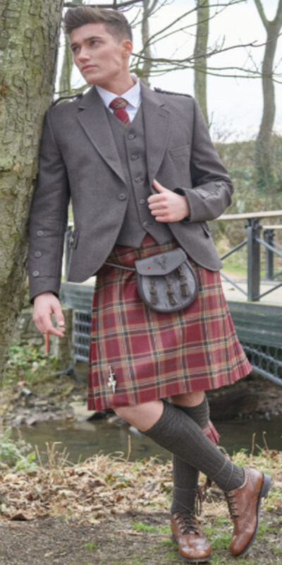 Braemar Tweed Kilt Outfit