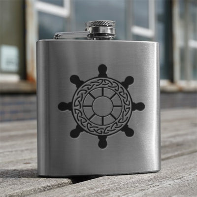 6oz Stainless Steel Hip Flask (Scottish designs)