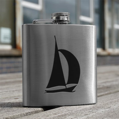6oz Stainless Steel Hip Flask (Scottish designs)