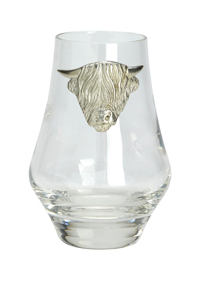 Whisky Glass with Pewter Detailing