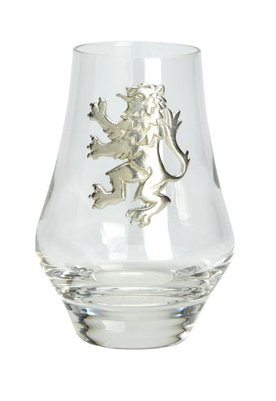 Whisky Glass with Pewter Detailing