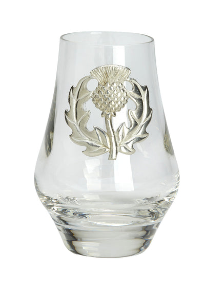 Whisky Glass with Pewter Detailing