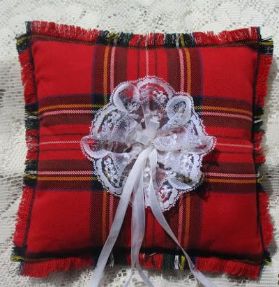 Ring Cushion, Tartan