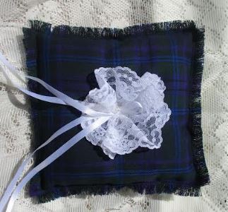 Ring Cushion, Tartan