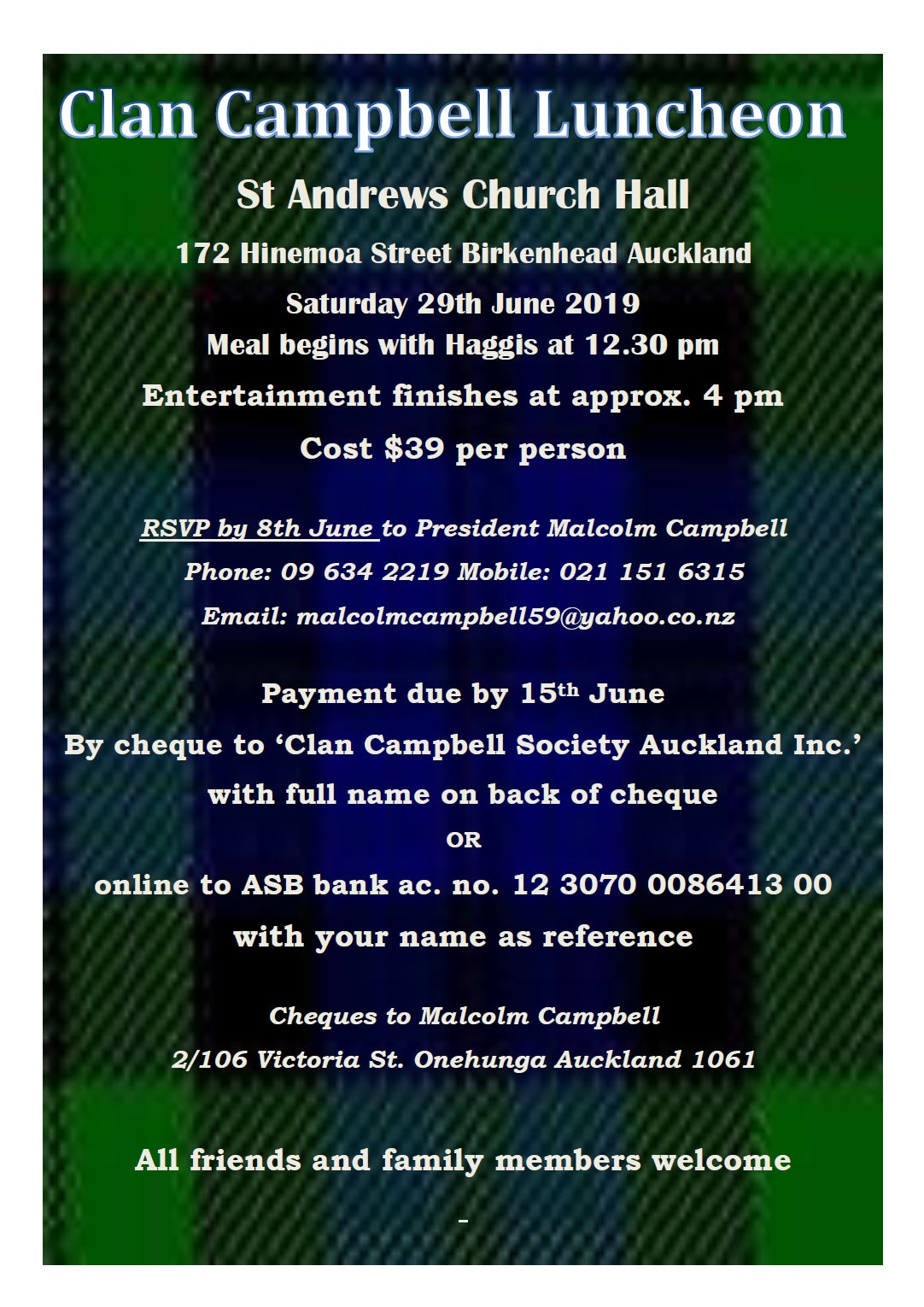 Clan Campbell Luncheon