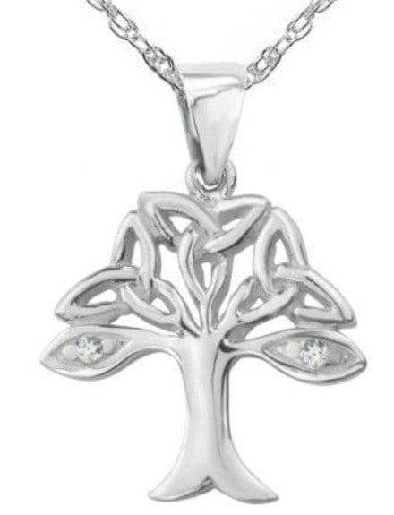 Celtic Tree of Life Silver Pendant