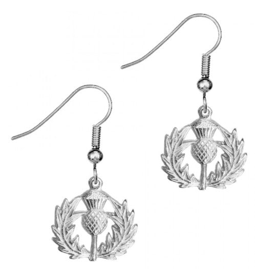 Scottish Thistle Drop Earrings (198E)
