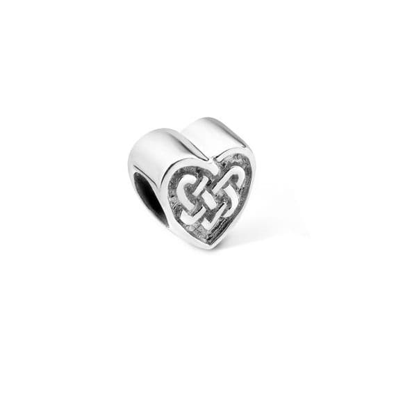 Bead Charm, Celtic Knot Heart