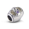 Bead Charm, Thistle Marcasite with Stone