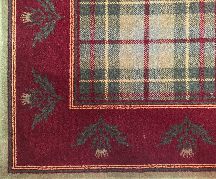 Tartan Floor Rugs, Thistle Border - Scots in Spirit