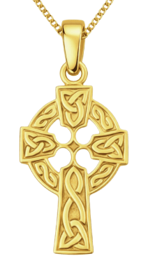 Celtic Cross Gold Pendant