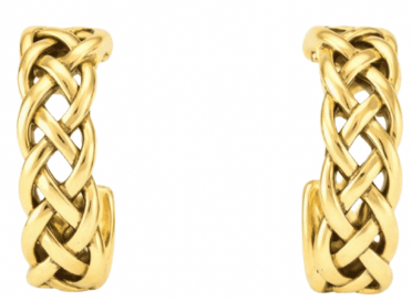 Celtic Knot Gold Hoop Earrings
