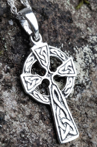 Celtic Cross Silver Pendant