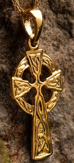 Celtic Cross Gold Pendant