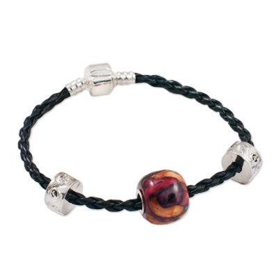 Round Heathergem Bead Bracelet.