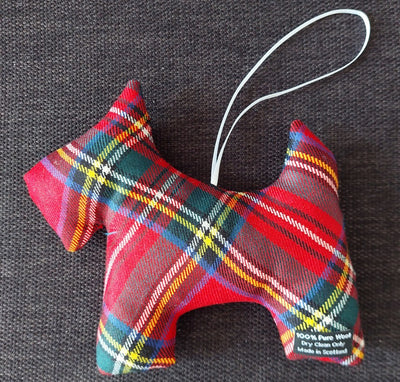 Tartan Hanging Animal (Scottie Dog or Highland Cow)