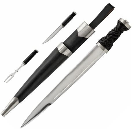 18th Century Officer's Dirk (Hunting) in Black