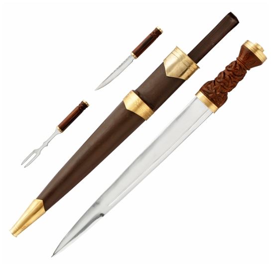 18th Century Officer's Dirk (Hunting) in Brown