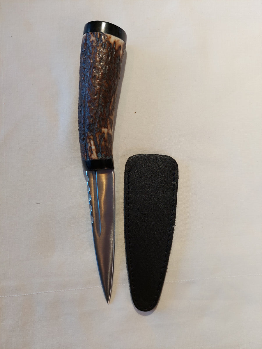 Sgian Dubh, Artisan-made, Antler Handle (1)