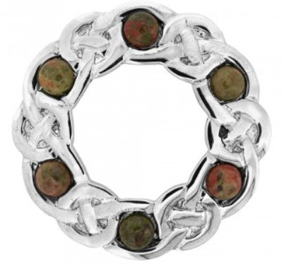 Celtic Pebble Brooch (018)