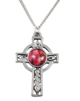 Celtic Cross Pewter Pendant - 