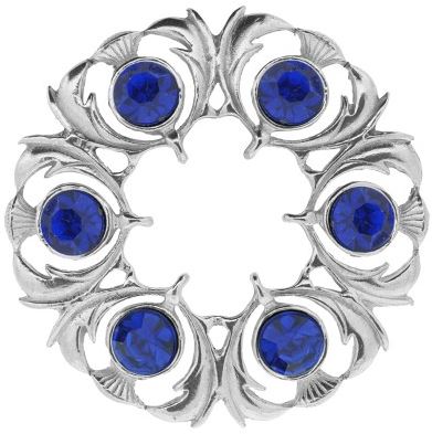 Dancer's Thistle Small Plaid Brooch (250)