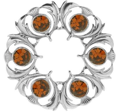 Dancer's Thistle Small Plaid Brooch (250)