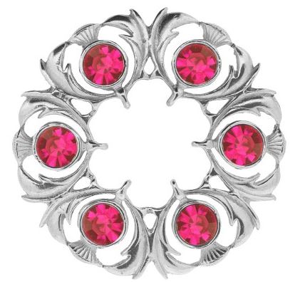 Dancer's Thistle Small Plaid Brooch (250)