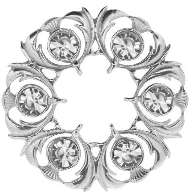 Dancer's Thistle Small Plaid Brooch (250)