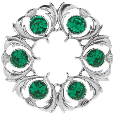 Dancer's Thistle Small Plaid Brooch (250)