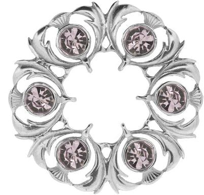 Dancer's Thistle Small Plaid Brooch (250)