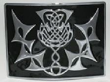 Highland Thistle Buckle (Black)