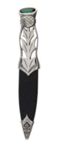Jura Polished Pewter Sgian Dubh with Stone Top -