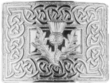 Celtic Dress Buckle, Thistle Mount