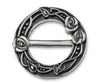 Macintosh Glasgow Rose Scarf Ring, large stainless steel