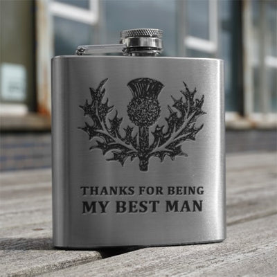 "Best Man" Hip Flask