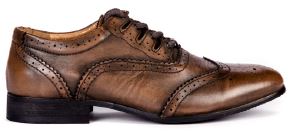 Ghillie Brogues, Brown Leather
