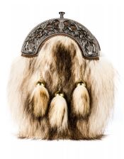 Antique Thistle on Raccoon Sporran