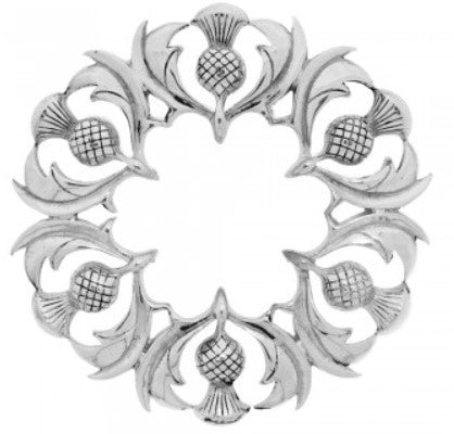 Plaid Brooch, Scottish Thistle (no stone) (185)