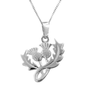 Scottish Thistle Silver Pendant (1)