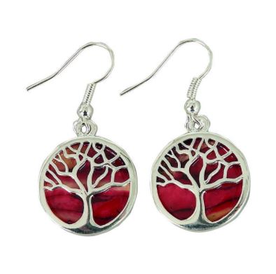 Tree of Life Silver Plated Earrings